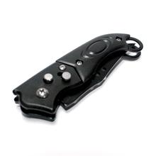 Mini Foldable Lock System Outdoor knife for camping Outing - BLACK