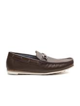 Carlton London Brown Leather Loafers For Men (CLCLM-1545BR)