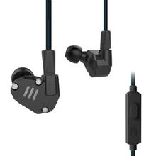 KZ ZS6 Metal 2DD+2BA Hi-Fi DJ Monitor Running Sports In-Ear 3.5mm Wired Earphone with Microphone - Black