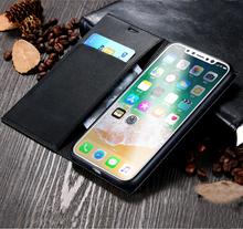 Business Card Type Wallet Style PU Leather Flip Phone Case For iPhone