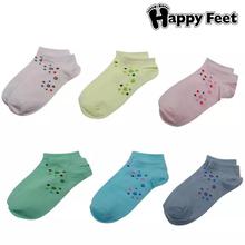 Happy Feet Pack of 6 Pairs of Ladies Ankle Socks (2015)