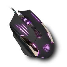 FashionieStore mouse Q6 7 Buttons 3500 DPI Wired Gaming Mouse LED Optical Game Mice For PC Laptop