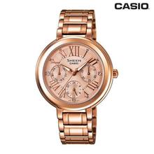 Casio Sheen Round Dial Chronograph Watch For Women -SHE-3805PG-9AUDR