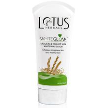 Lotus Herbals White Glow Oatmeal & Yogurt Skin Whitening Scrub (100g)