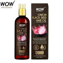 WOW Skin Science Onion Black Seed Hair Oil - With Comb Applicator 200 ml