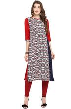 Women Geometric Printed Straight Kurtis – Multicolored