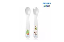 Philips SCF712/00 Avent Toddler Fork And Spoon- White