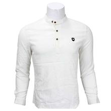 White 3 Buttoned T-Shirt For Men