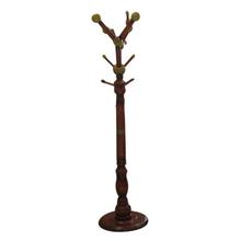 Brown/Golden Tree Shaped Wooden Hanger With Round Base