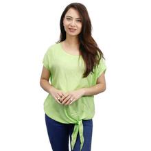 Mint Green Solid Top For Women