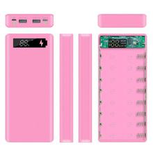 LCD Display DIY 8x18650 Battery Case Power Bank Shell