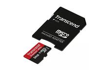 Transcend Micro SDHC Class10 U1 64GB Storage SD Card - (Black)