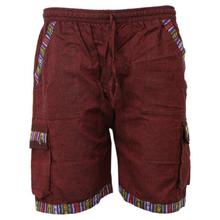 Maroon Bhutani Half Shorts For Men