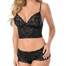 SALE- Women Sexy Lingerie Thin Lace Bra Sets Female Solid
