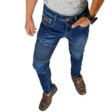 Virjeans Stretchy Ripped Design Biker Denim Choose Pant (VJC 701)Dark  Blue