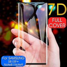 7D Curved Edge Tempered Glass For Samsung Galaxy S8 S9 Plus Note 9