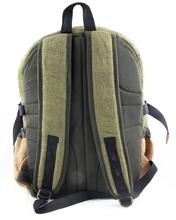 Decon Green Brown Hemp Backpack, Rucksack, Travelpack