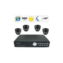 Security Camera CCTV 4 Unite with DVR Kit (4 Surveillance Camera + Recorder Set B)