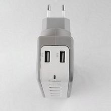 Budi M8J301E 6 USB port 2 Pin Home Charger For iPhone And Android With Swivel EU Plug, 36 WATT