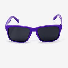 Black Lens Rectangle Shaped Sunglasses For Kids - Purple