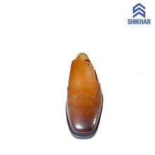 Shikhar Shoes Brogue Leather Shoes For Men (801)- Brown