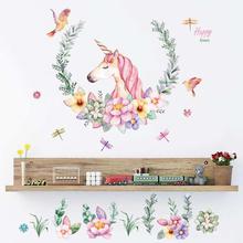 Lovely Unicorn Design Wall Sticker