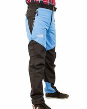 Men's Sky Blue Black Windproof Trousers