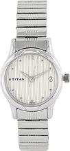 Titan Karishma Analog Silver Dial Women's Watch 2490SM02