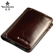 ManBang Classic Style Wallet Genuine Leather Men Wallets Short Male