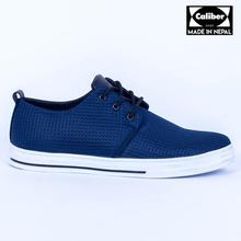 Caliber Shoes Blue Casual Lace Up Shoes For Men -( 360 J )