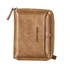Men's Wallet PU Leather Card Holder's Short zipper Wallet