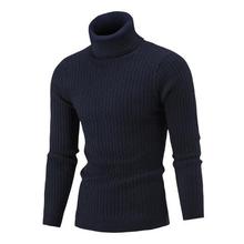 Turtleneck Sweaters Autumn Winter Men's High Collar Pullover