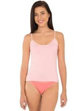 Jockey Candy Pink Simple Comfort Spaghetti Top For Women - 1487