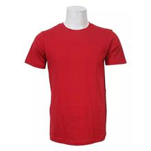 Red 100% Cotton Round Neck T-Shirt For Men