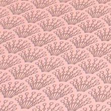 Shell Printed Pink  Bedsheet