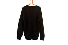 Men Knitted Design Sweater – Black