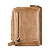 Men's Wallet PU Leather Card Holder's Short zipper Wallet