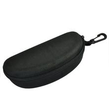 Zip up Closure Glasses Carrying Case Sunglasses Storage Box Black