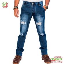 Virjeans Slim-Fit Grunge Jeans/Denim  Pant (VJC 659) stretchable, LIght Blue