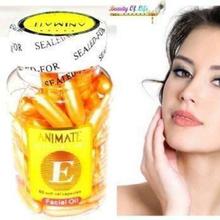 Animate Aloe Vera and Vitamin E Facial Oil for Acne Marks Soft Gel - 60 Capsules