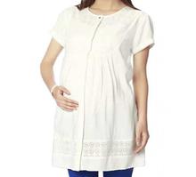 Nine Maternity Tunic In White 5542