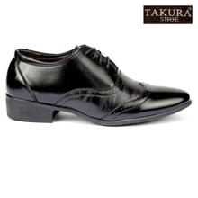 Takura Black Lace-Up Formal Shoes For Men- LX-150