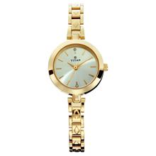 Titan Karishma Analog Champagne Dial Women's Watch 2598YM01