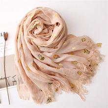 Korean Style Sun Protection Premium Printed Scarves For