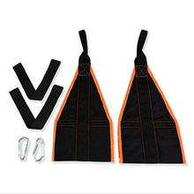 Orange : Home Fitness Hanging Belt AB Sling Straps Abdominal Carver