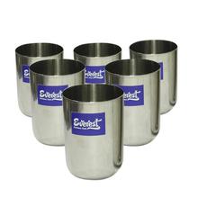 Everest Stainless Steel Royal Plain Glass - 300ml - Set Of 6