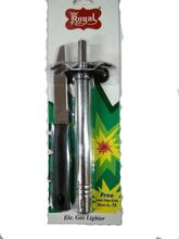 Royal Stainless Steel Electric Gas Lighter With Laser Knife