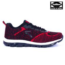 Caliber Shoes Black/Red Ultralight Sport Shoes For Men - ( 632 )