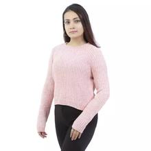 Solid Knitted Sweater For Women