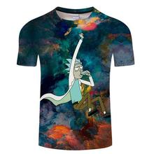 Rick and Morty t shirt Galaxy tshirt Men t-shirt 3D Tops&Tees Funny